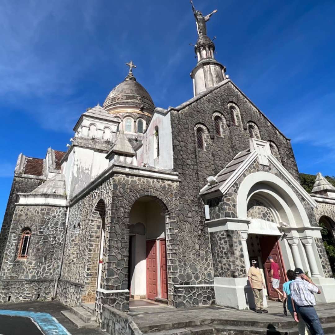 Cathedral with people in front